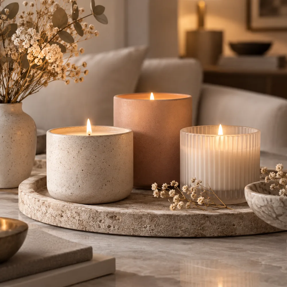 Scented soy candle collection